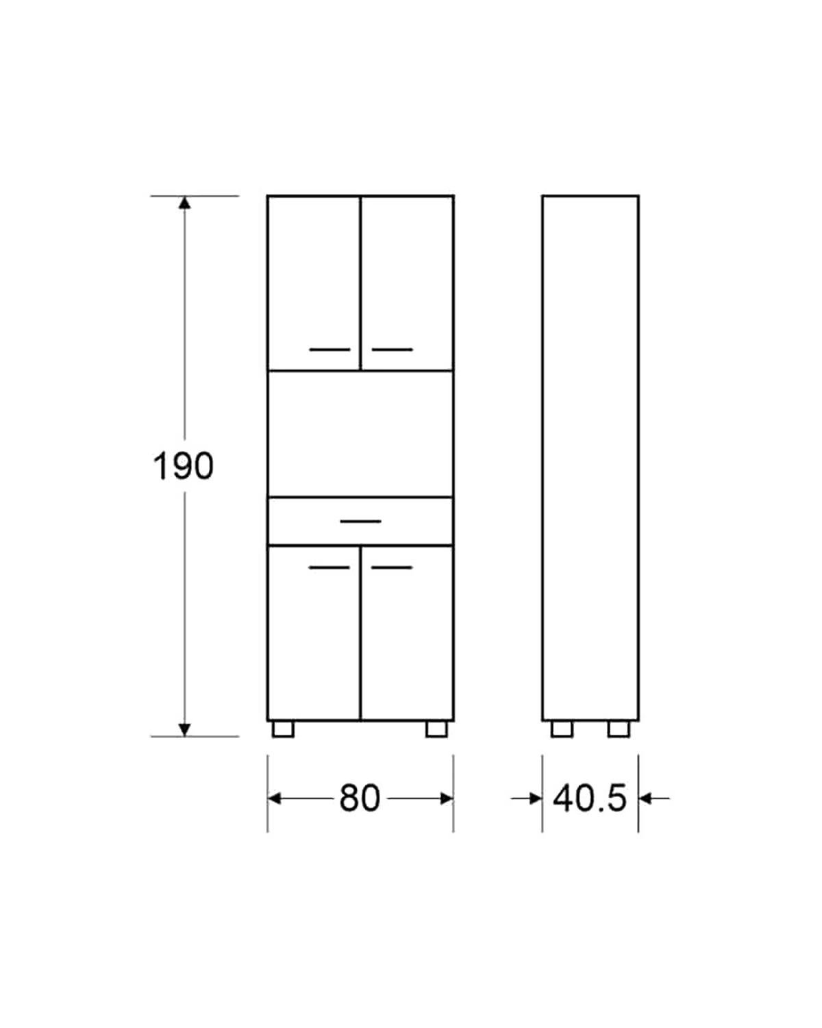 ארונית מיקרוגל - דגם עדי