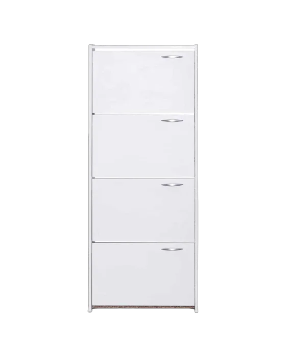 ארון נעליים רפי צבע לבן