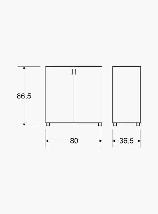 ארון נעליים אריאל צבע מייפל