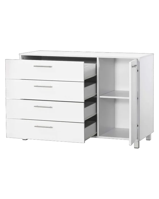 שידה שליו צבע לבן