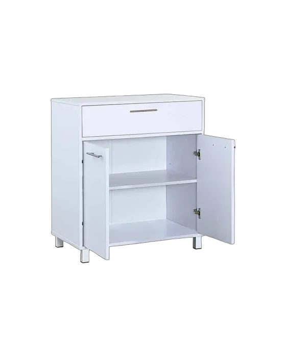 שידה 2 דלתות ומגירה צבע לבן - דגם איתמר