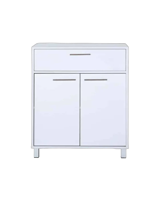שידה 2 דלתות ומגירה צבע לבן - דגם איתמר