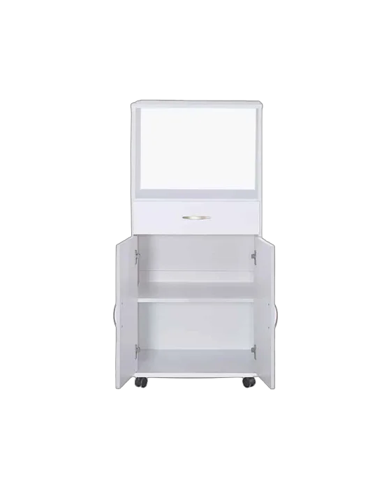 ארונית מיקרוגל קטנה צבע לבן - דגם אור