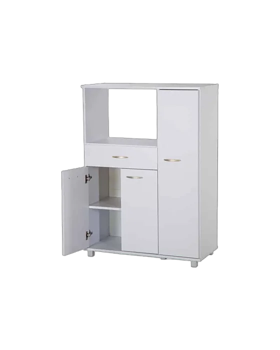 ארונית מיקרוגל צבע לבן - דגם גבע