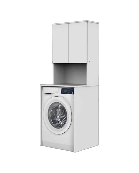 ארונית שירות למכונת כביסה צבע לבן - דגם רונה