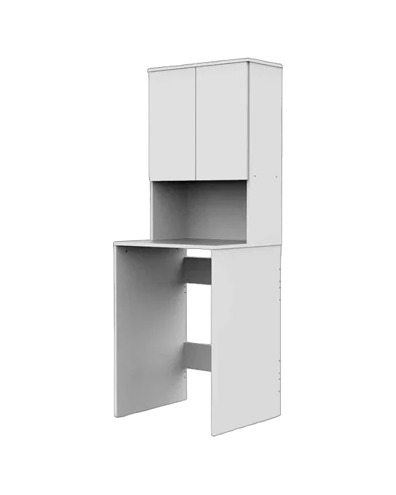 ארונית שירות למכונת כביסה צבע לבן - דגם רונה