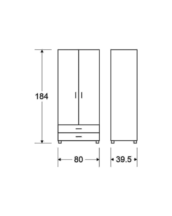 ארון ינאי צבע אלון