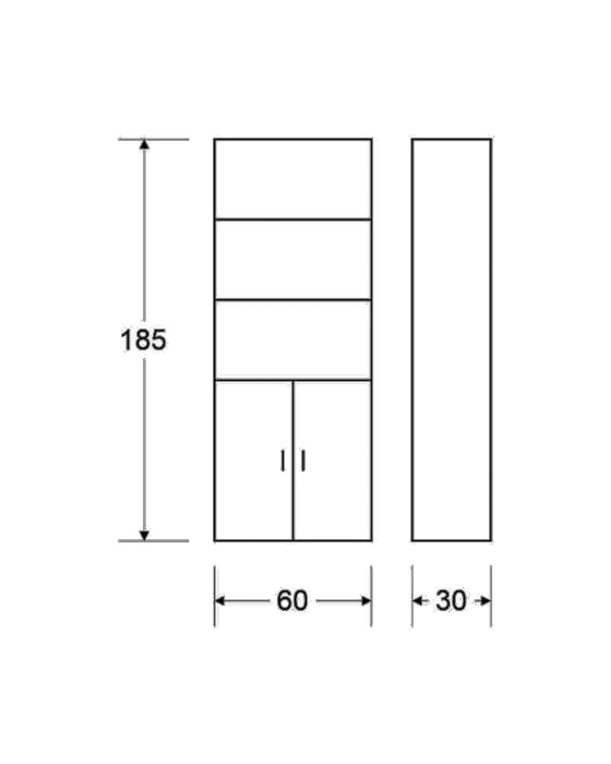 ספריה ליאן צבע מייפל
