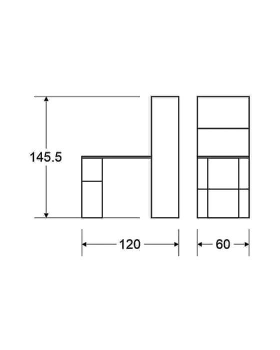 שולחן אגם צבע אלון