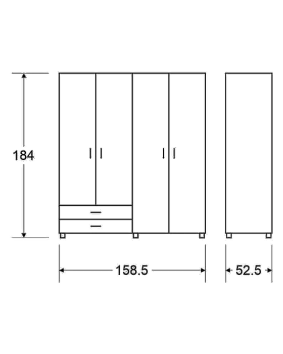 ארון ארבל צבע אלון