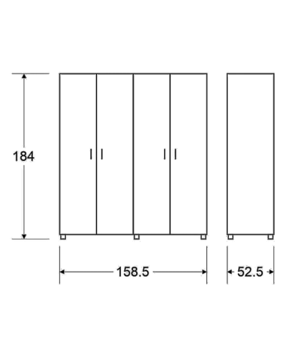 ארון תמר צבע לבן