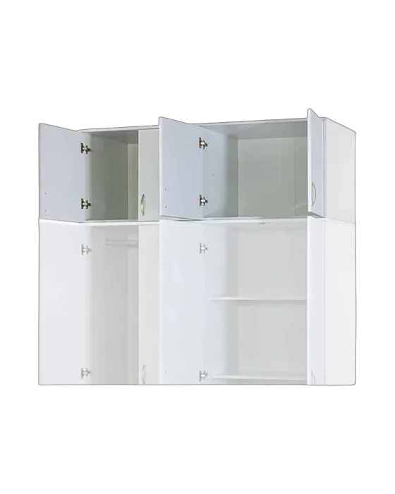 ארון עליון 4 דלתות צבע לבן