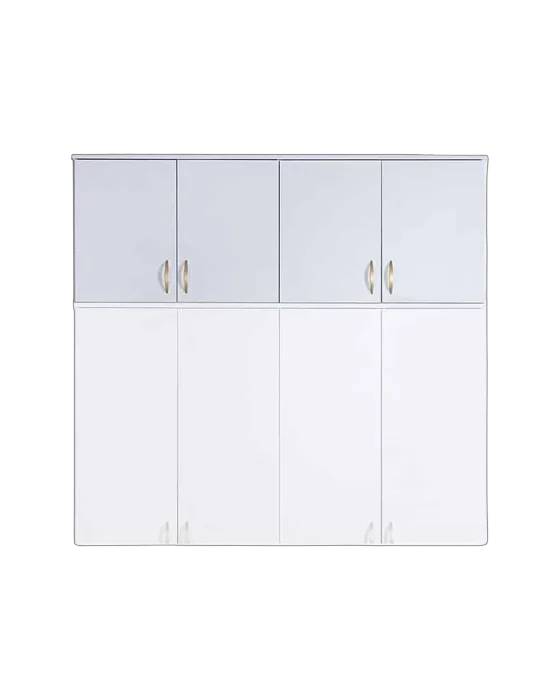 ארון עליון 4 דלתות צבע לבן