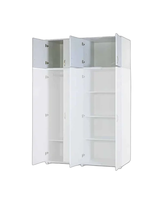 ארון עליון 4 דלתות צבע לבן