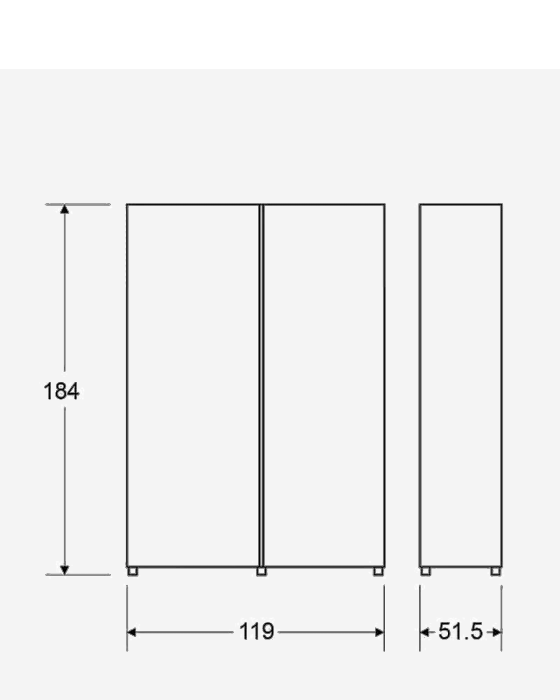 ארון הזזה דור צבע לבן