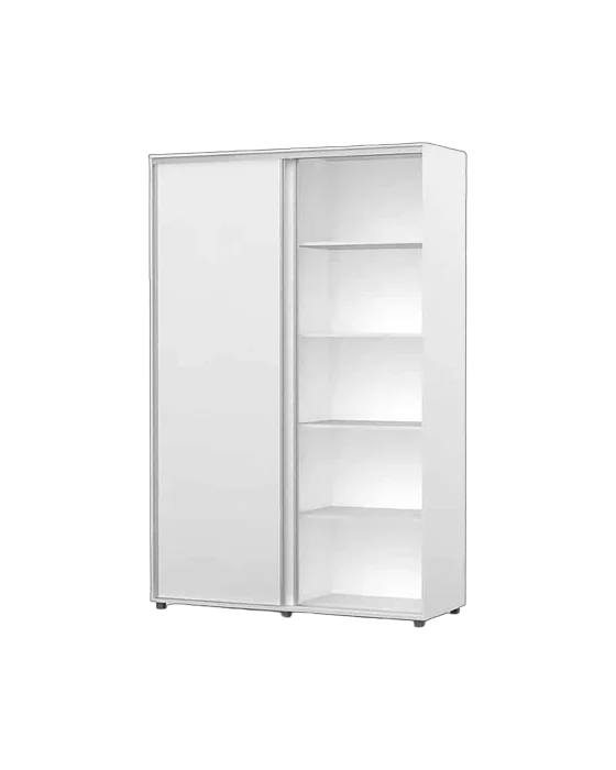 ארון הזזה דור צבע לבן