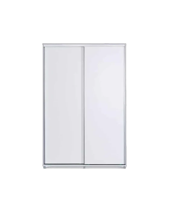 ארון 2 דלתות הזזה צבע לבן - דגם דניאל