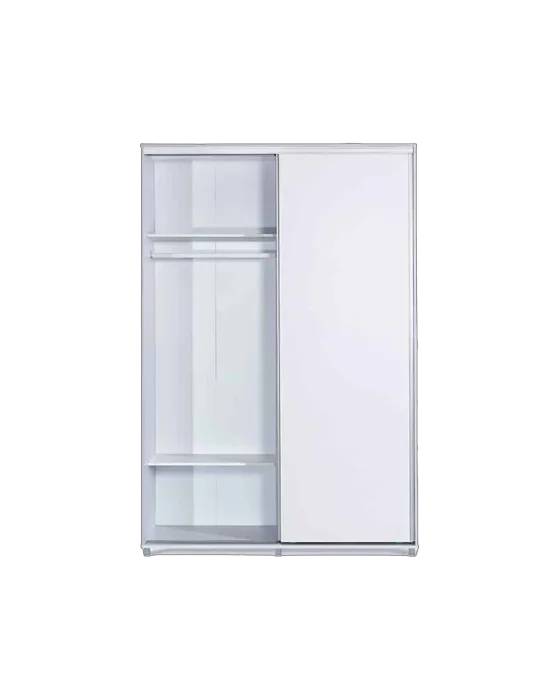 ארון 2 דלתות הזזה צבע לבן - דגם דניאל