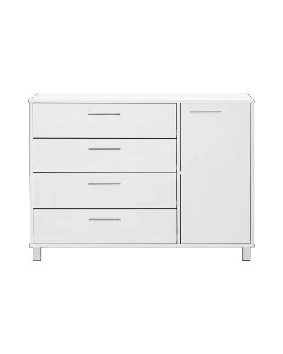 שידה 4 מגירות דלת אחת - דגם שליו