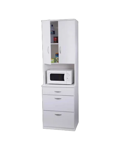 ארון שירות למטבח חלק עליון 2 דלתות חלק תחתון 3 מגירות כולל מגירה לאחסון סירים