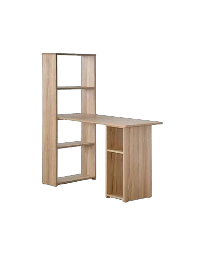 שולחן מחשב כוננית ספרים - דגם אגם